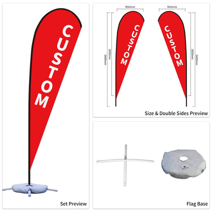 Used Car Dealership Tear Drop Flags