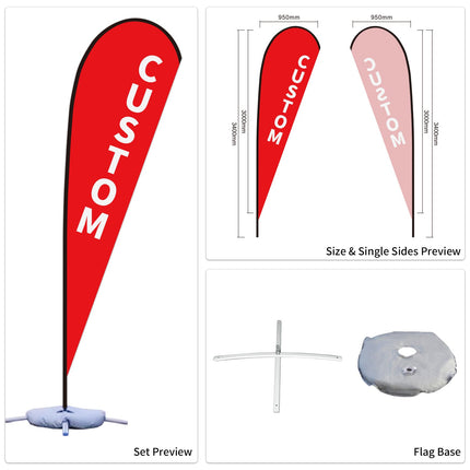 Used Car Dealership Tear Drop Flags