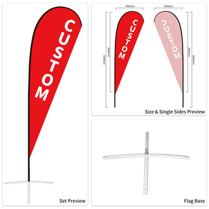 Used Car Dealership Tear Drop Flags