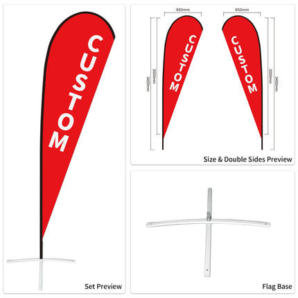 Used Car Dealership Tear Drop Flags