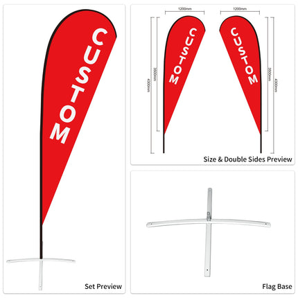 Used Car Dealership Tear Drop Flags