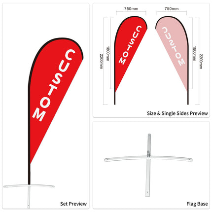 Used Car Dealership Tear Drop Flags