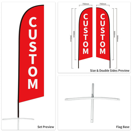 Auto Tire Sale Feather Advertising Flags