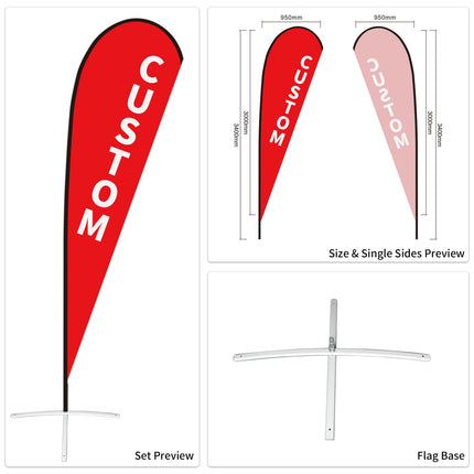 Used Car Dealership Tear Drop Flags