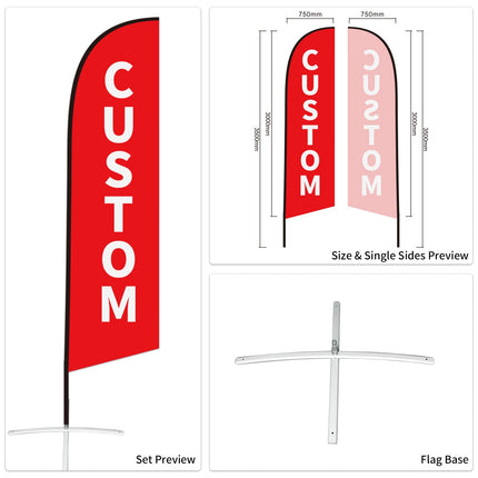 Auto Tire Sale Feather Advertising Flags