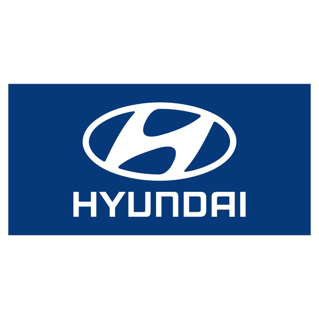 Hyundai Car Dealer Banner Horizontal Flag