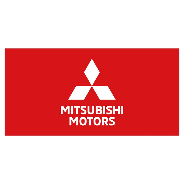 Mitsubishi Car Dealer Banner Horizontal Flag