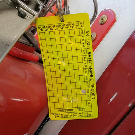 As 1851 Maintenance Service Tags