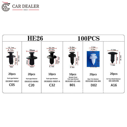 Automotive Body Rivets Plastic Screws For Car Bumper