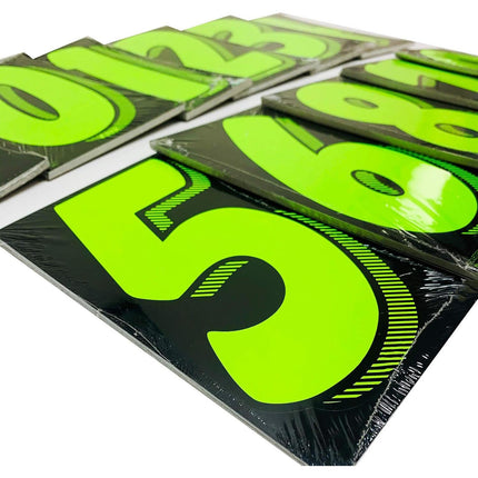 Chartreuse Vinyl Car Windshield Pricing Stickers Number Decals