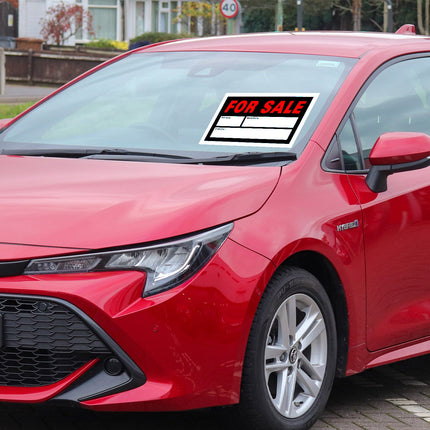 Car Dealer Sticker Price Auto For Sale Sign