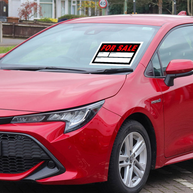 Car Dealer Sticker Price Auto For Sale Sign