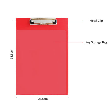 Auto Dealer Metal Order Clipboard With Key Bag