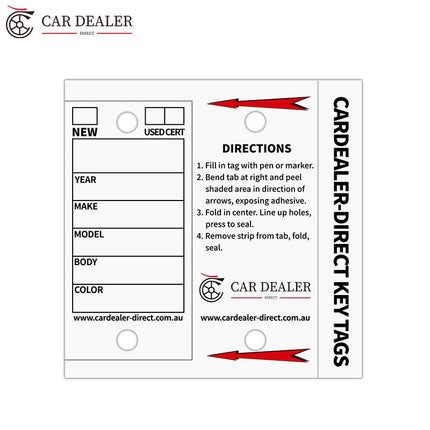 Disposable Car Key Tags